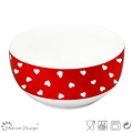 13.5cm Heart Design New Bone China Rice Bowl